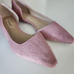 Antonio Melani x Elizabeth Damrich Gigi pointed-toe d'Orsay flats pink Calf Hair